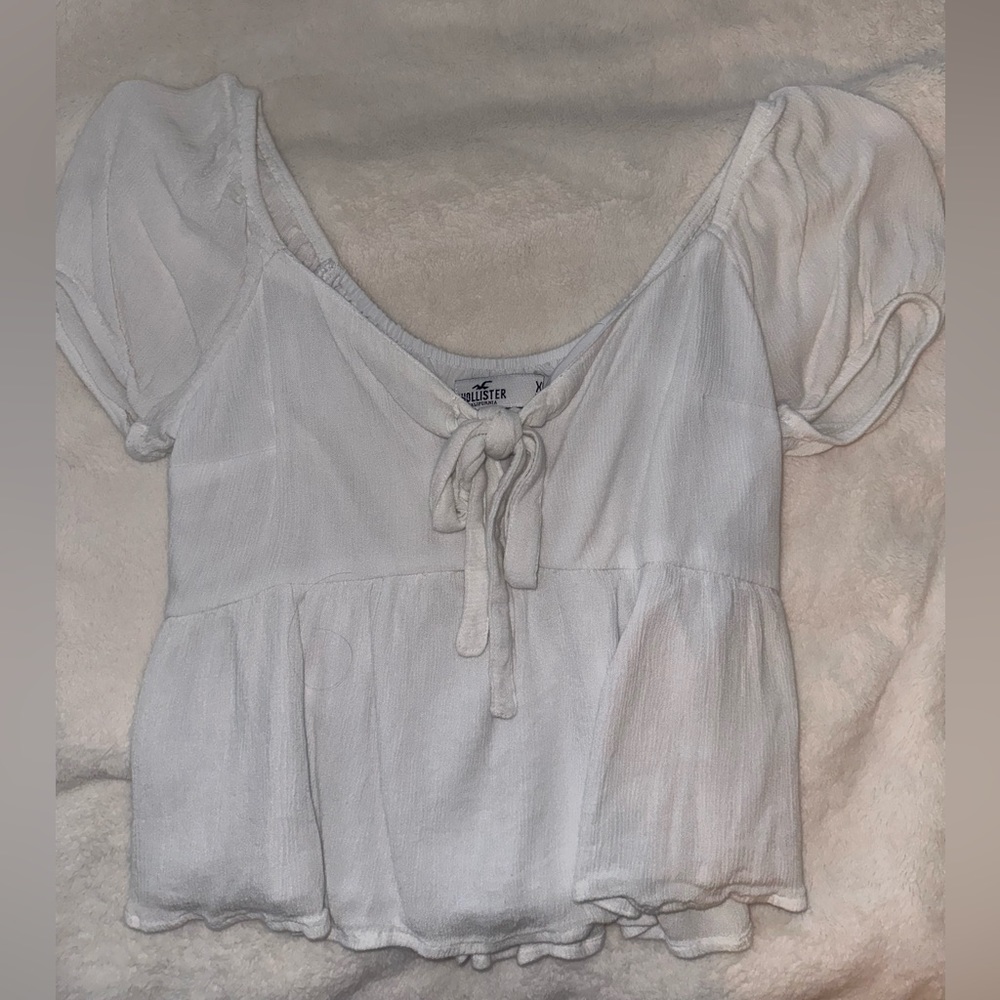 Easy Tie-Front Babydoll Blouse
